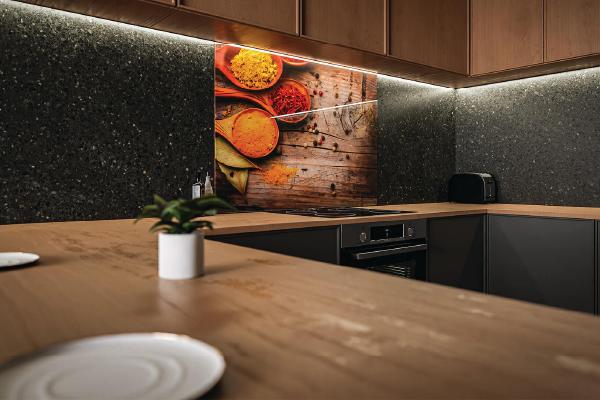 tempered glass panel in kitchen