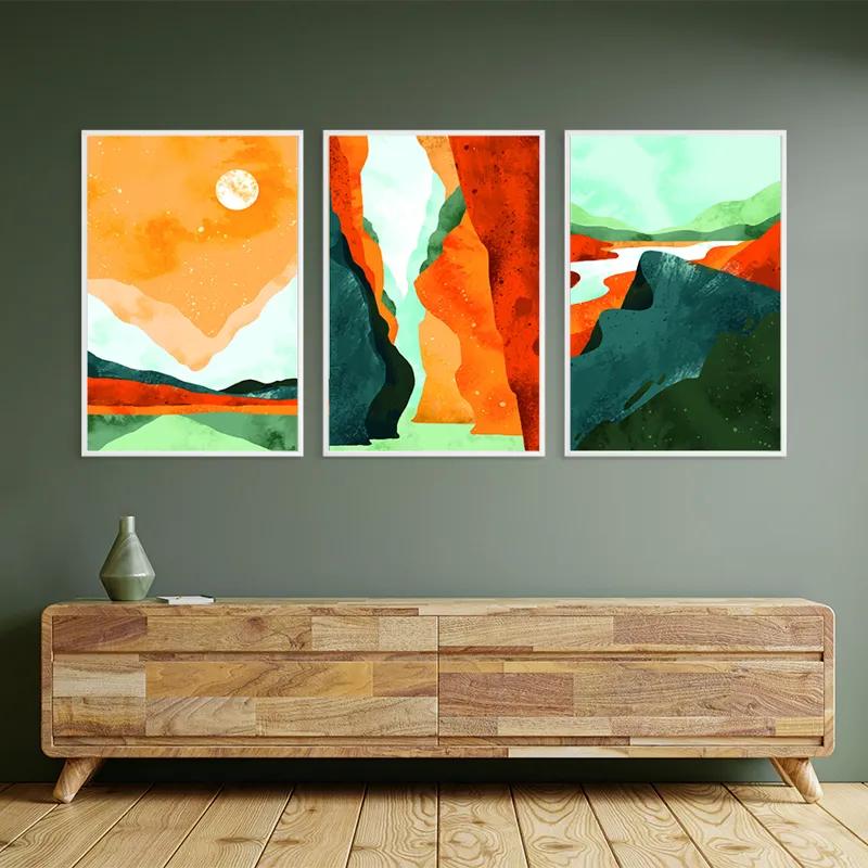 többrészes vászonkép Mountain Set mockup 2