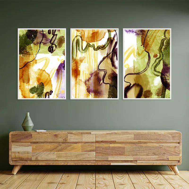 többrészes vászonkép Orange Purplert mockup 2