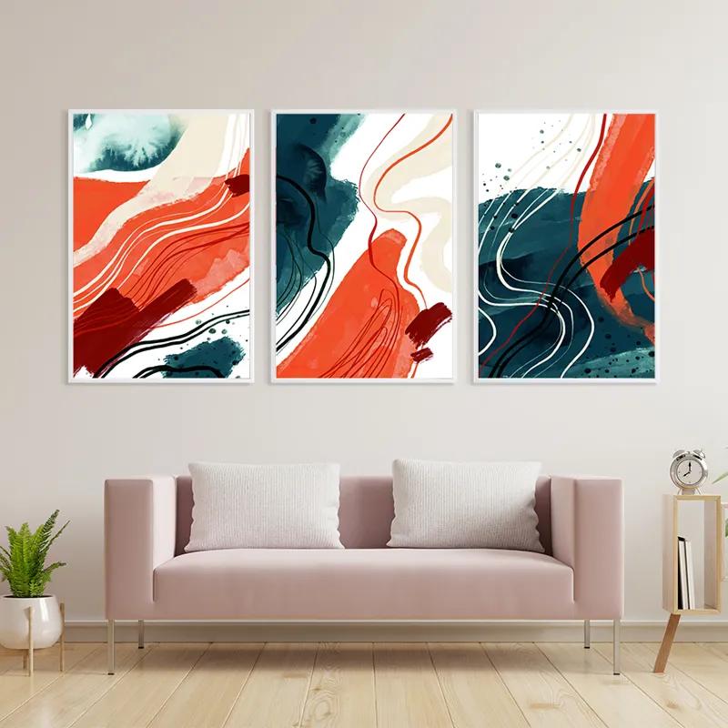 többrészes vászonkép Orangelue Set mockup 3