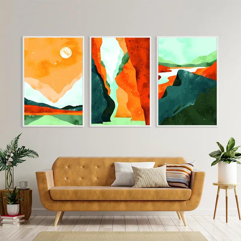 többrészes vászonkép Mountain Set mockup 4