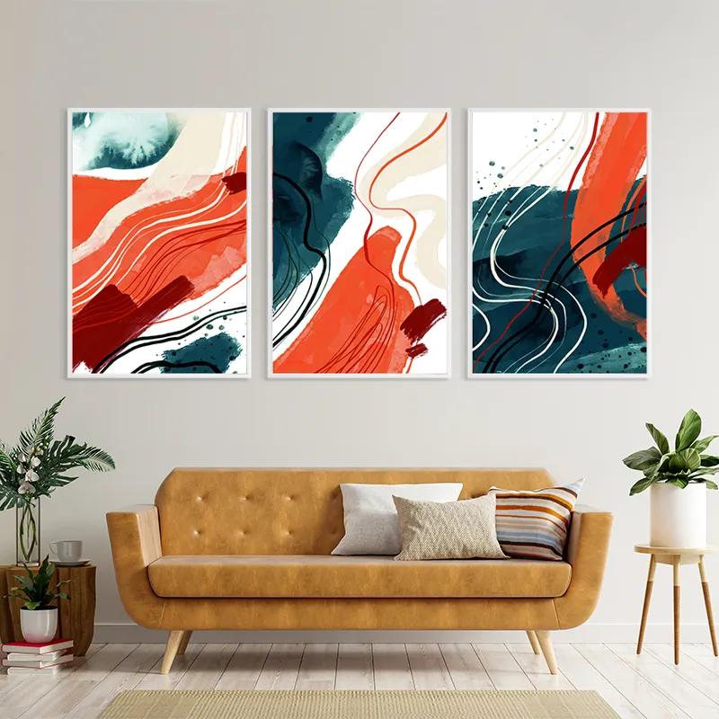 többrészes vászonkép Orangelue Set mockup 4