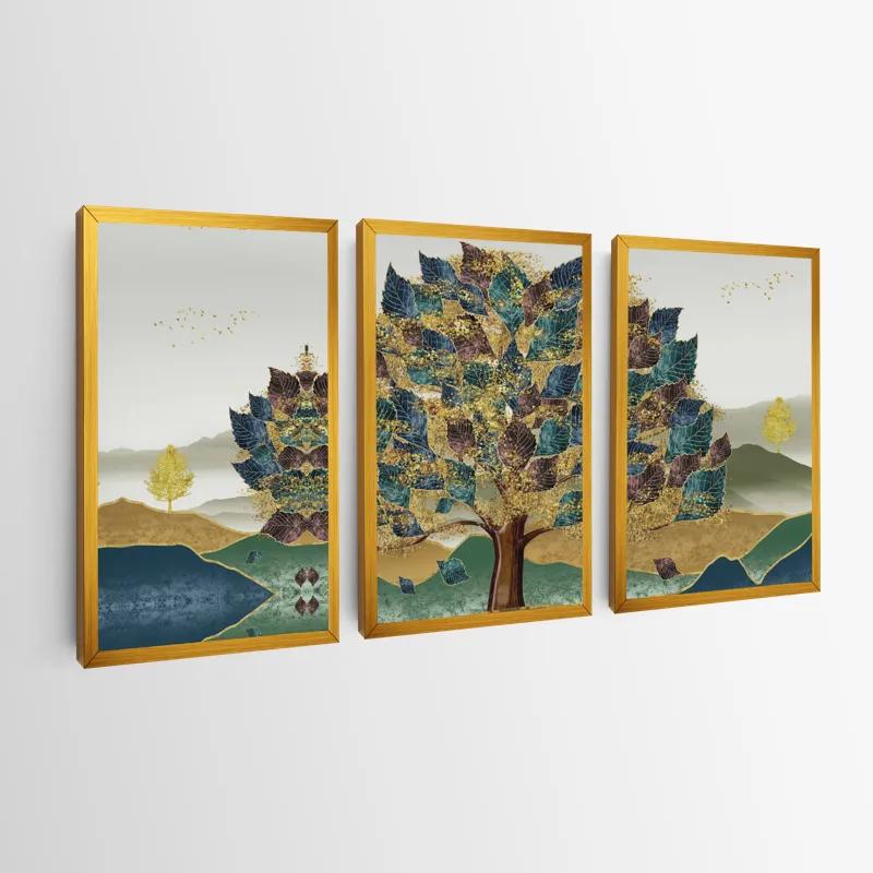 többrészes vászonkép Bluend Red Tree mockup 0