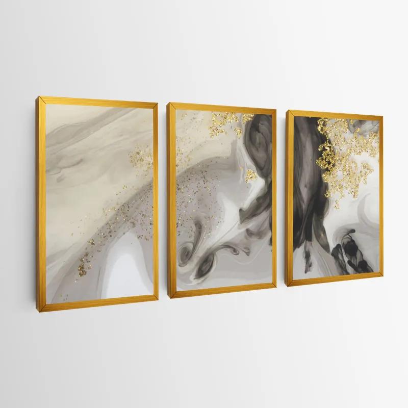 többrészes vászonkép Cream Glitter Set mockup 0