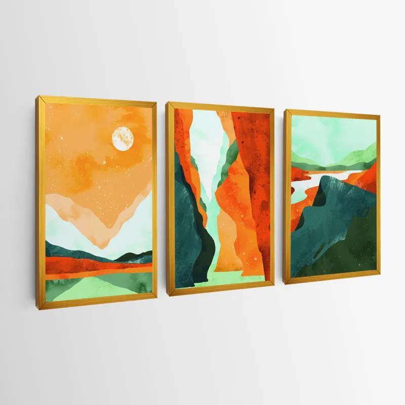 többrészes vászonkép Mountain Set mockup 0