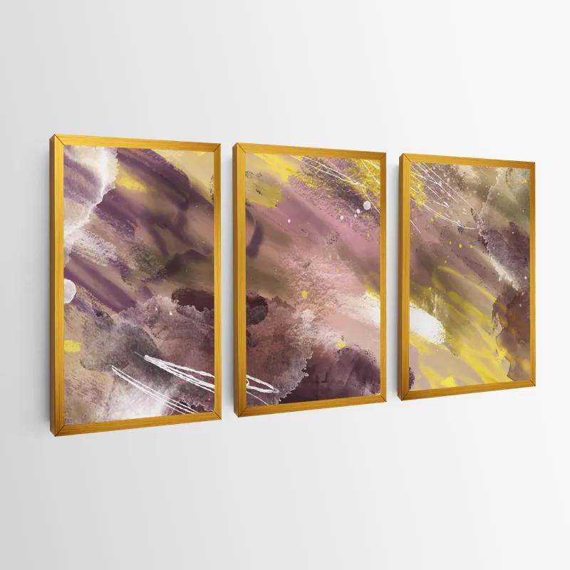 többrészes vászonkép Purple Set mockup 0