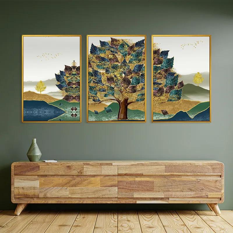 többrészes vászonkép Bluend Red Tree mockup 2