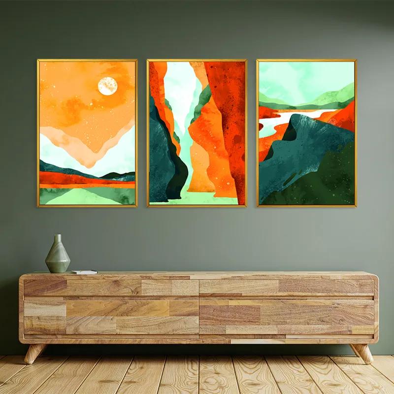 többrészes vászonkép Mountain Set mockup 2