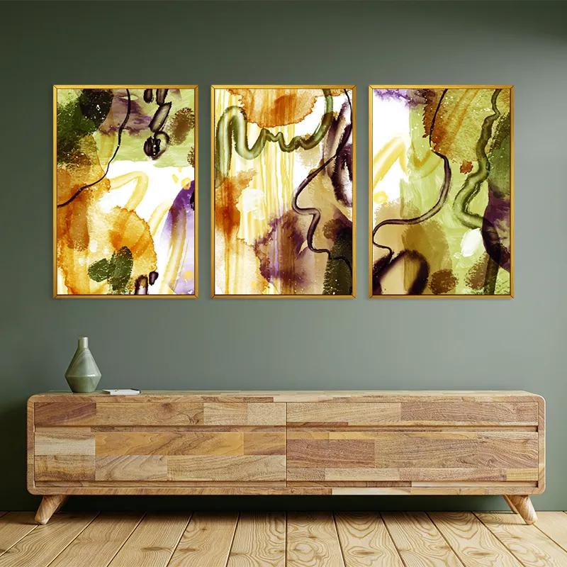 többrészes vászonkép Orange Purplert mockup 2