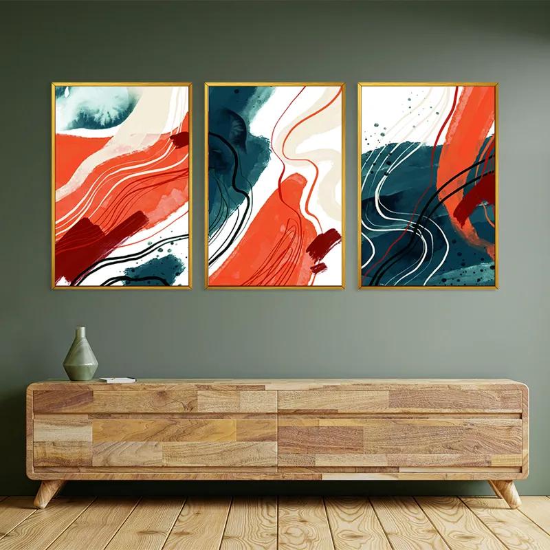 többrészes vászonkép Orangelue Set mockup 2