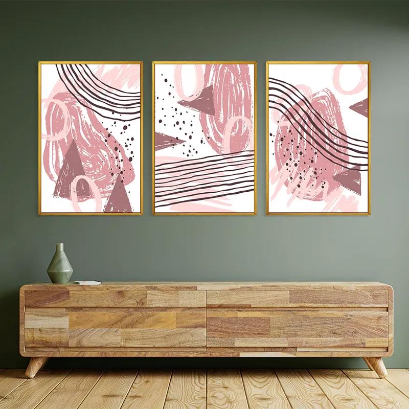 többrészes vászonkép Pink Set mockup 2