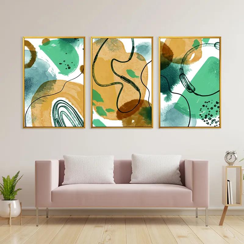 többrészes vászonkép Bluerown Set mockup 3