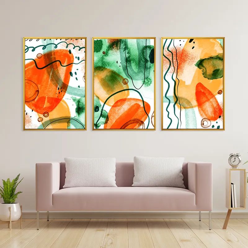 Orange Green Set mockup 3