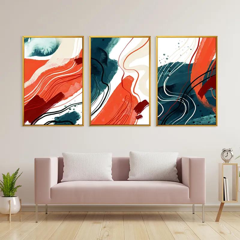 többrészes vászonkép Orangelue Set mockup 3