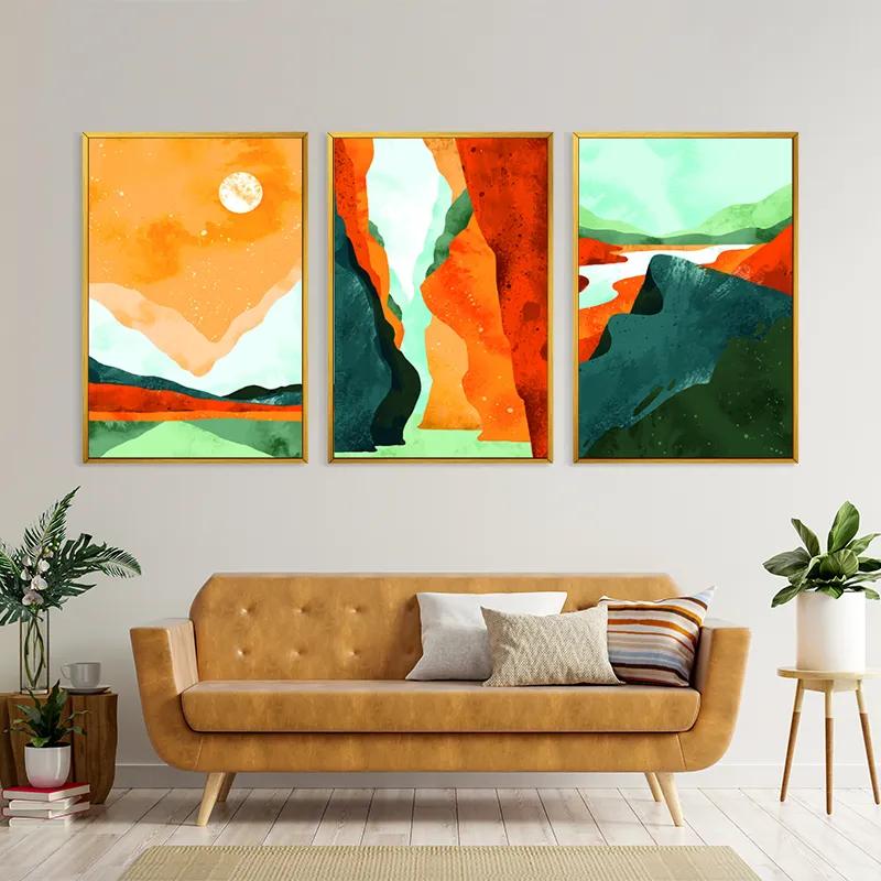 többrészes vászonkép Mountain Set mockup 4