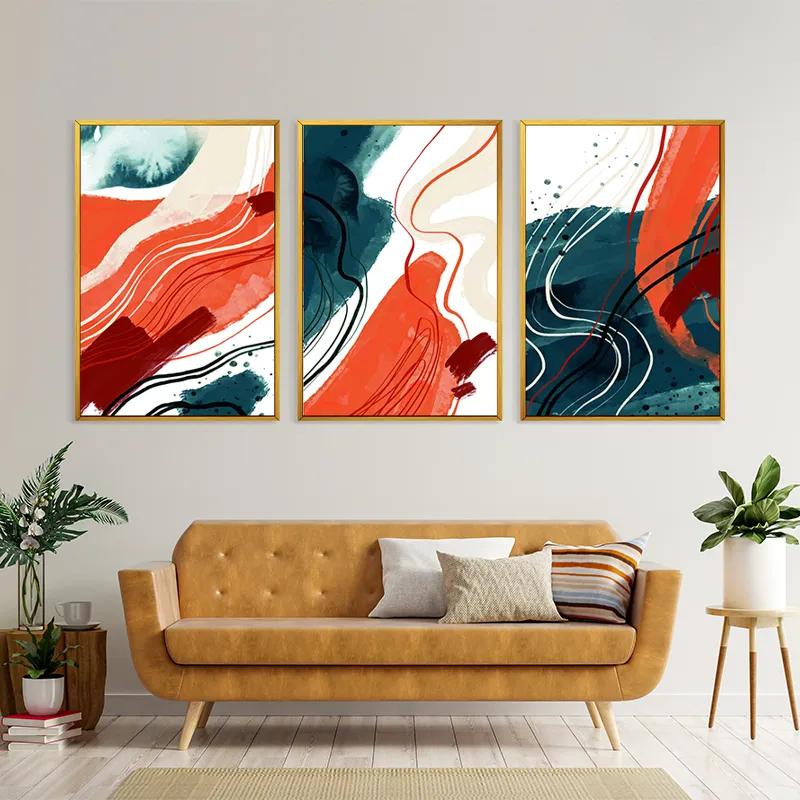 többrészes vászonkép Orangelue Set mockup 4