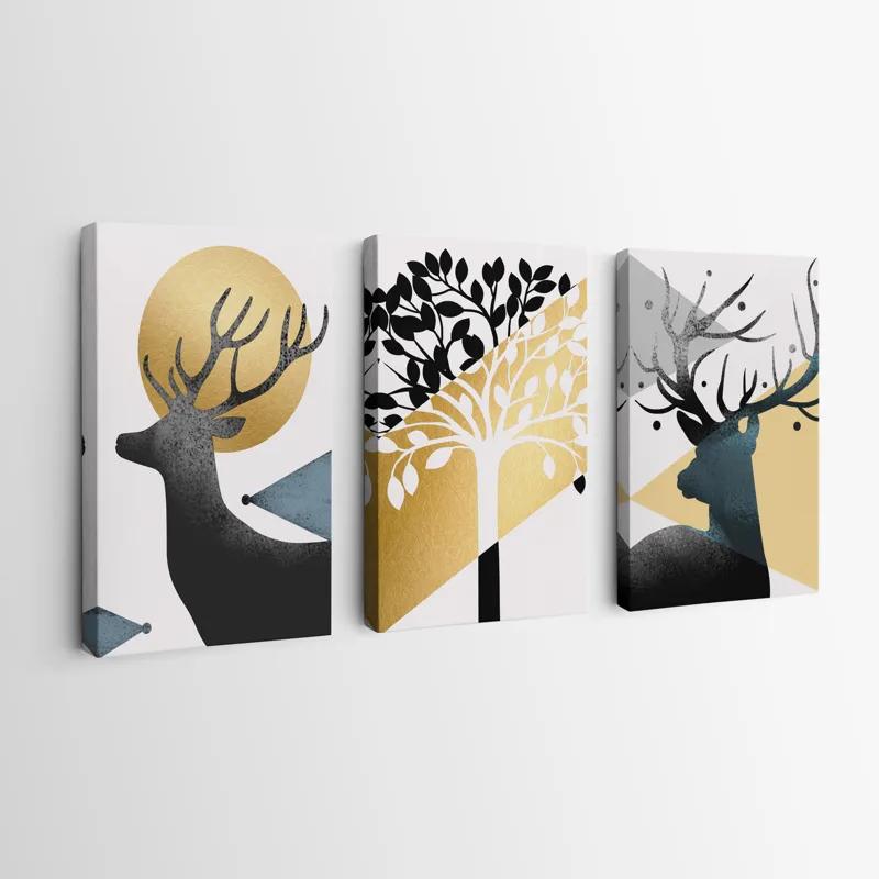 többrészes vászonkép Blacknd White Tree mockup 0