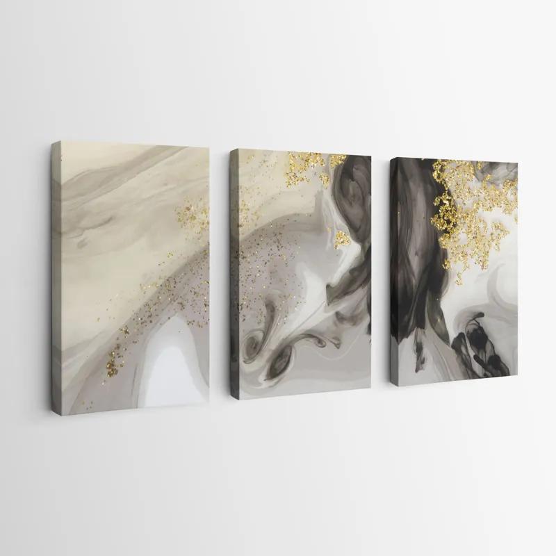 többrészes vászonkép Cream Glitter Set mockup 0