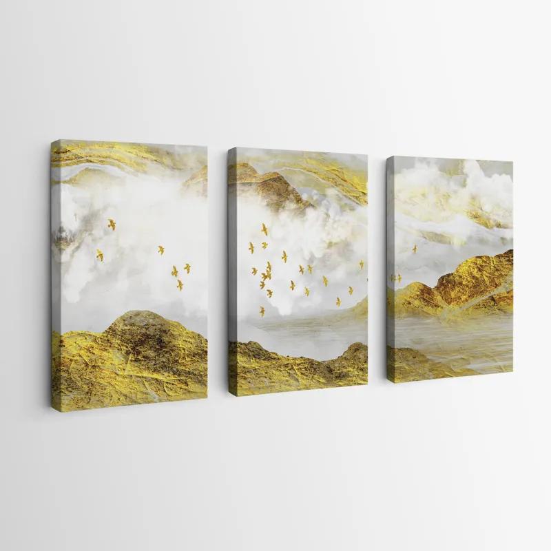 többrészes vászonkép Gold Mountain Set mockup 0