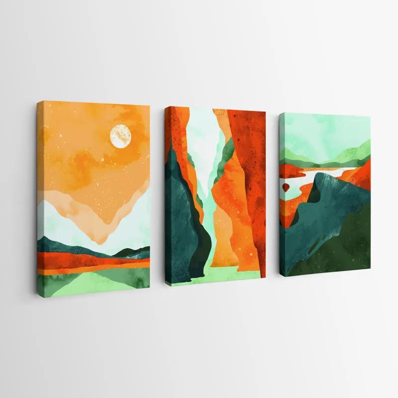 többrészes vászonkép Mountain Set mockup 0