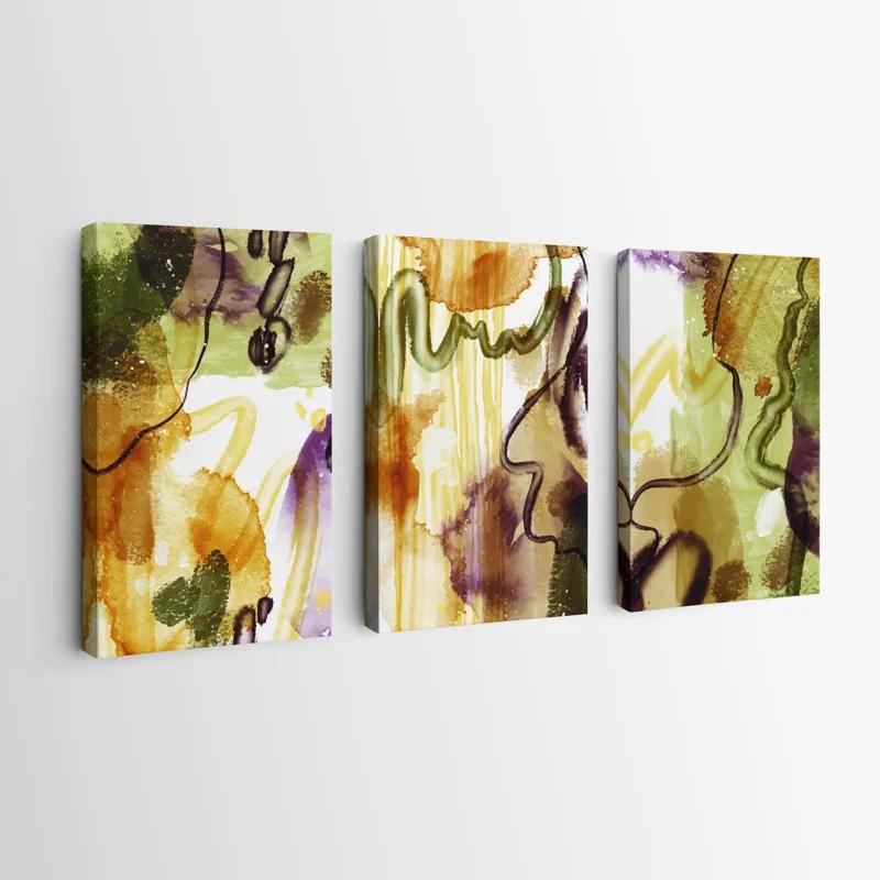 többrészes vászonkép Orange Purplert mockup 0