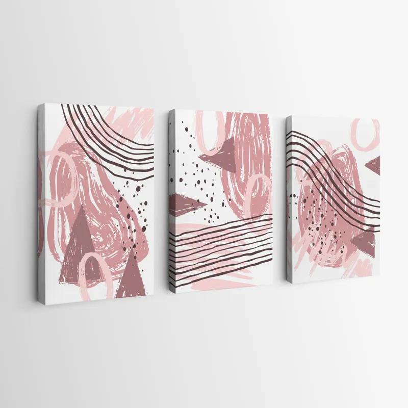 többrészes vászonkép Pink Set mockup 0