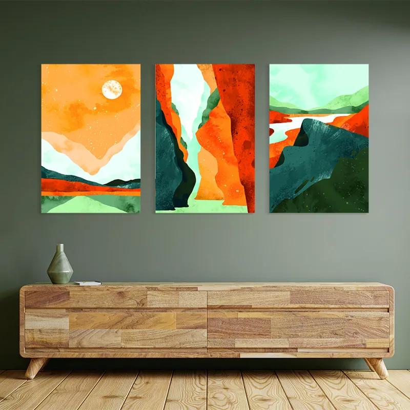 többrészes vászonkép Mountain Set mockup 2