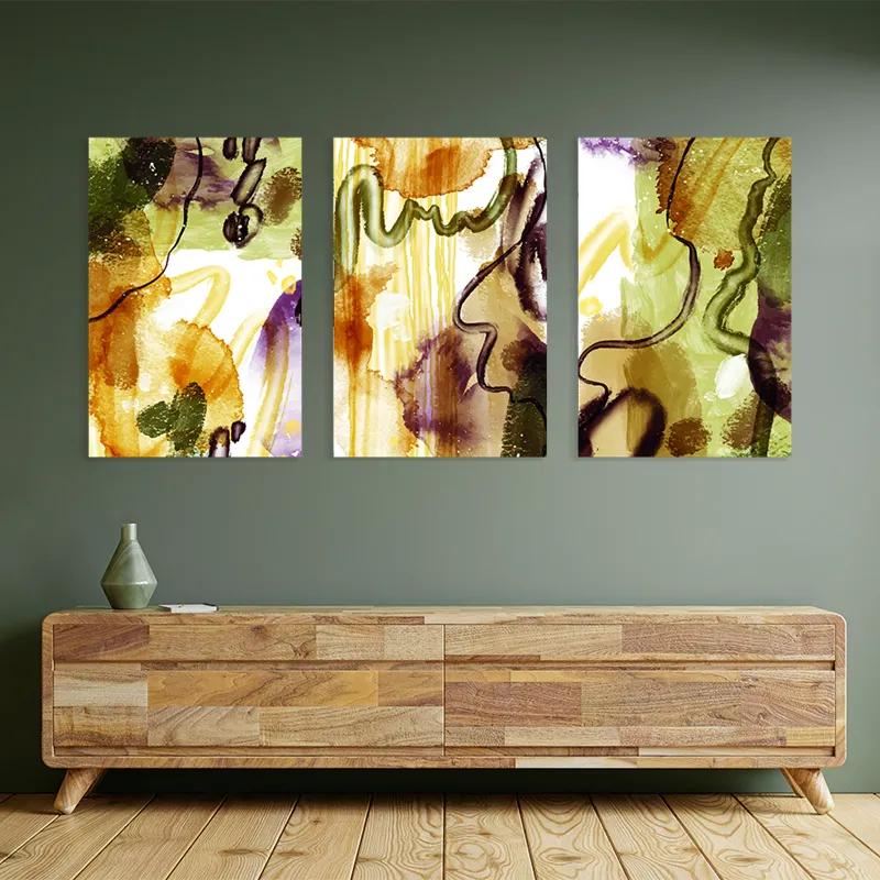 többrészes vászonkép Orange Purplert mockup 2