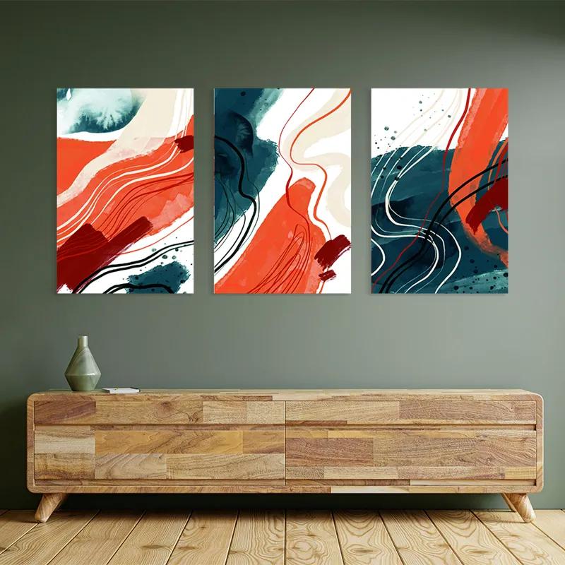 többrészes vászonkép Orangelue Set mockup 2