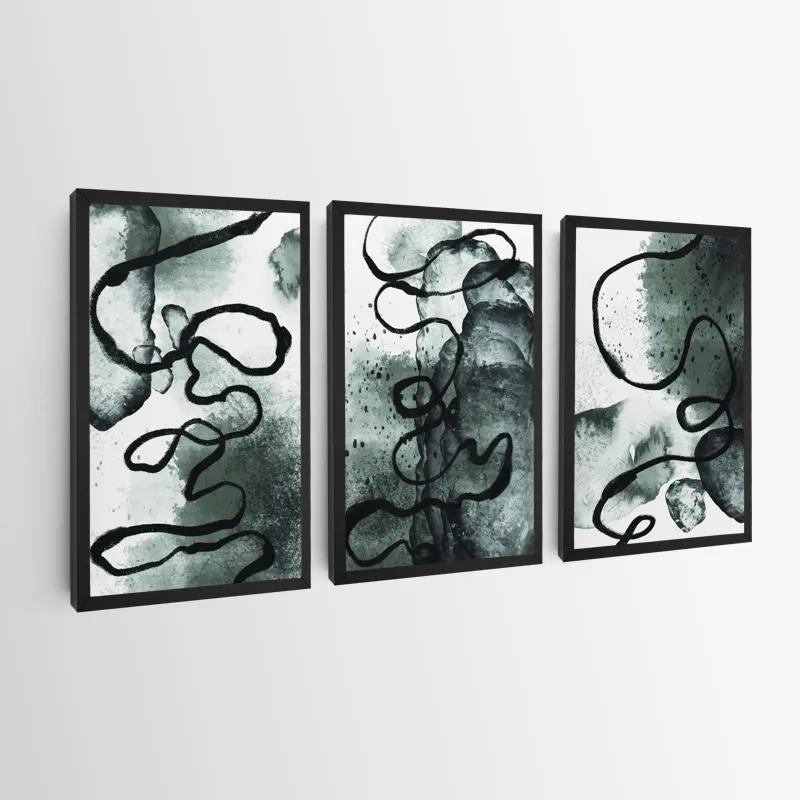 többrészes vászonkép Black Linesrt mockup 0