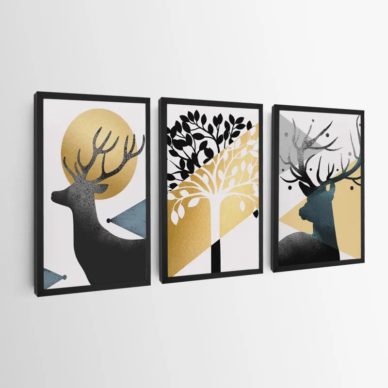 többrészes vászonkép Blacknd White Tree mockup 0