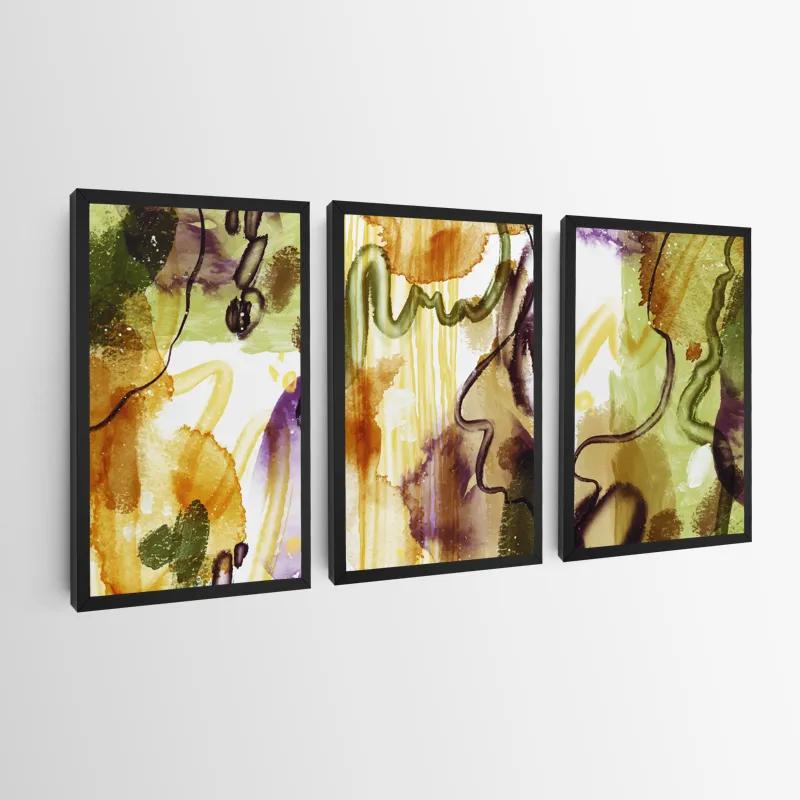 többrészes vászonkép Orange Purplert mockup 0