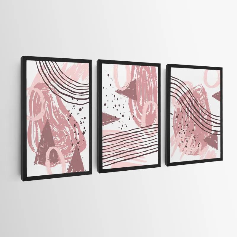 többrészes vászonkép Pink Set mockup 0