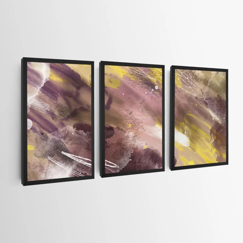 többrészes vászonkép Purple Set mockup 0