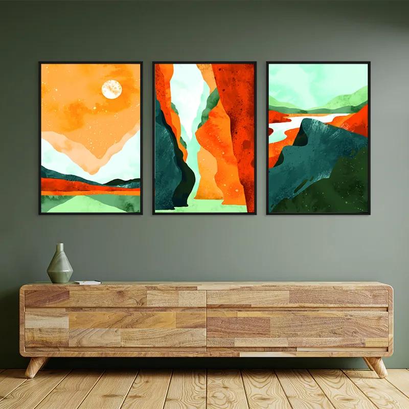 többrészes vászonkép Mountain Set mockup 2