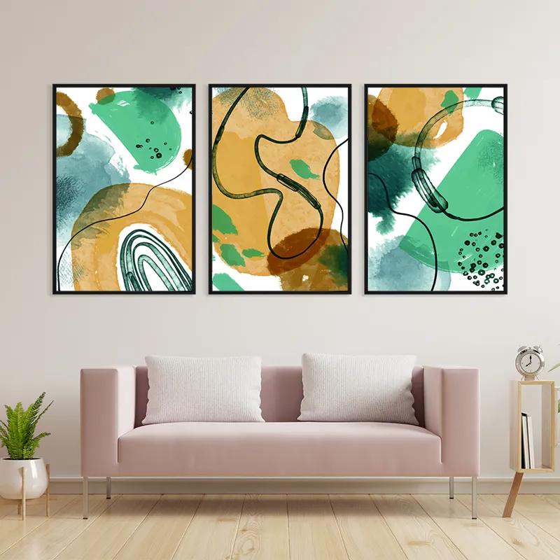 többrészes vászonkép Bluerown Set mockup 3