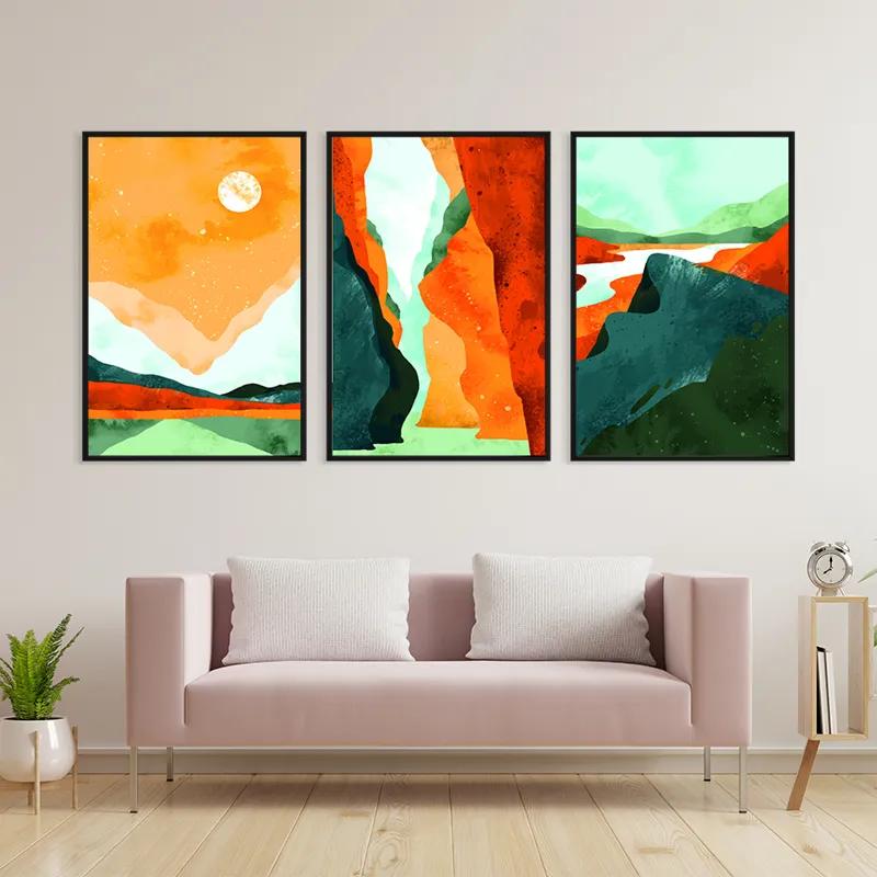 többrészes vászonkép Mountain Set mockup 3