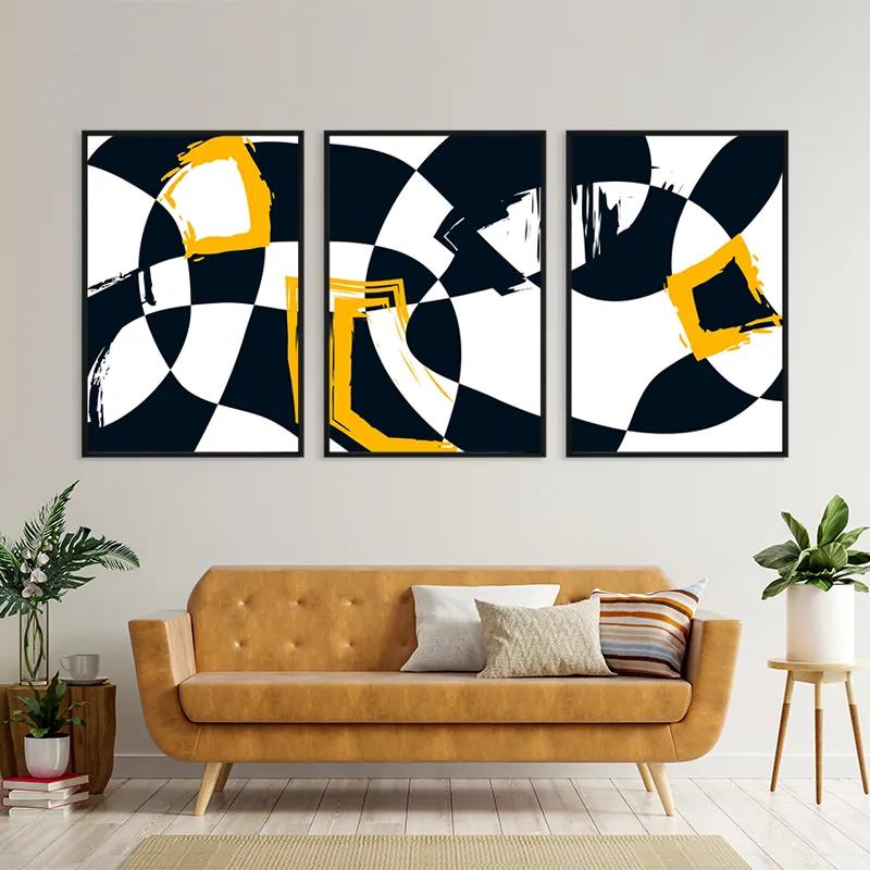 többrészes vászonkép Blacknd Whitert mockup 4