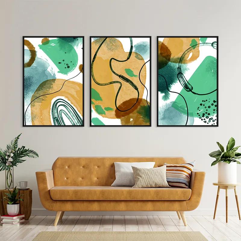 többrészes vászonkép Bluerown Set mockup 4