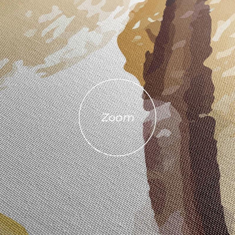 többrészes vászonkép Orange Purplert mockup 1