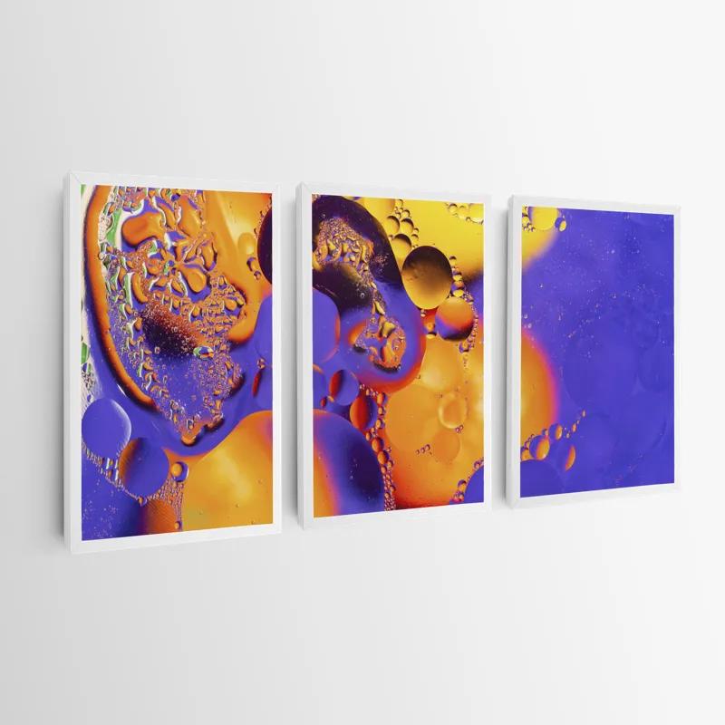 többrészes vászonkép Purple Orange Oil mockup 0