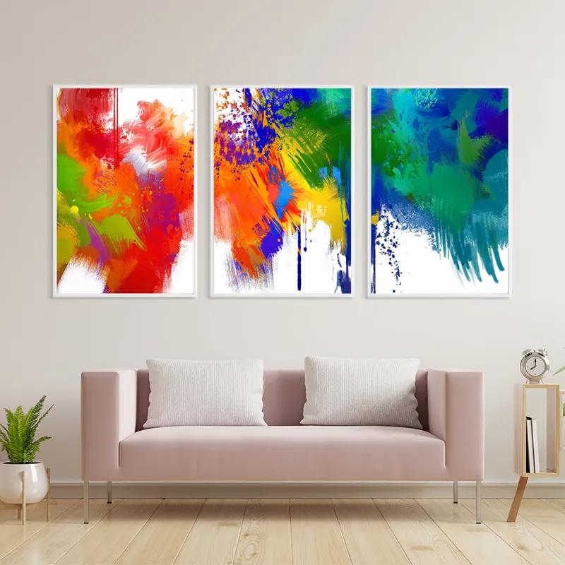 többrészes vászonkép Colorful Set mockup 3