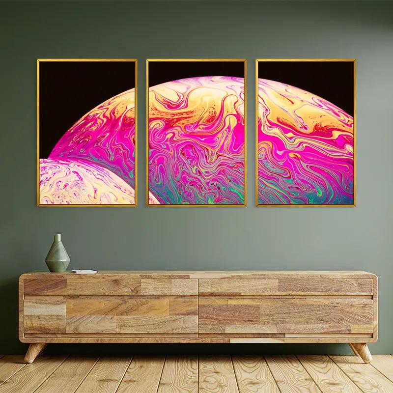 többrészes vászonkép Planet mockup 2