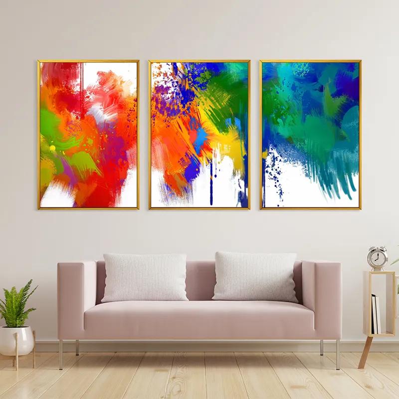 többrészes vászonkép Colorful Set mockup 3