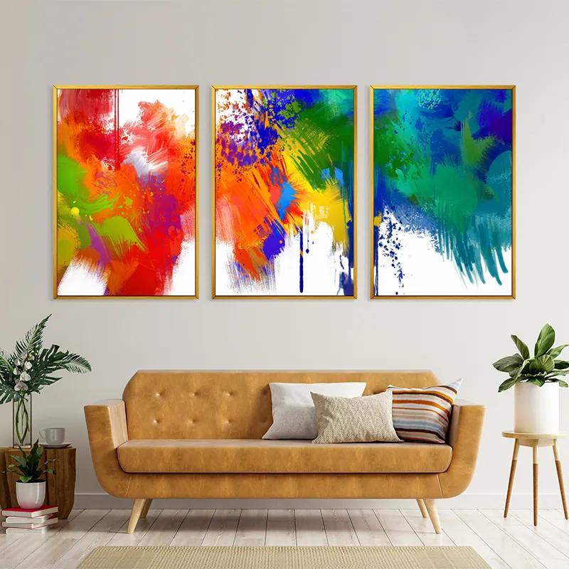 többrészes vászonkép Colorful Set mockup 4