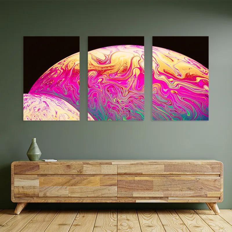 többrészes vászonkép Planet mockup 2