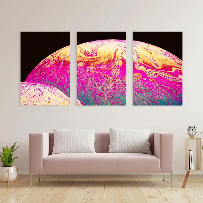 többrészes vászonkép Planet mockup 3