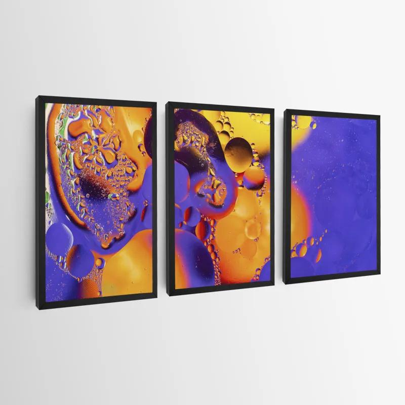 többrészes vászonkép Purple Orange Oil mockup 0
