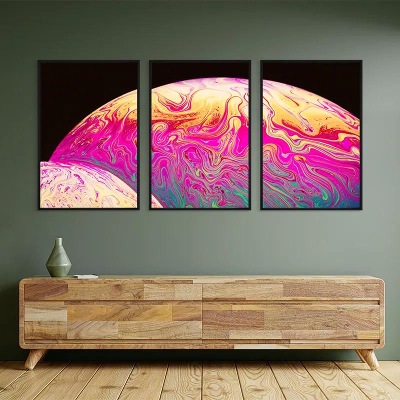 többrészes vászonkép Planet mockup 2