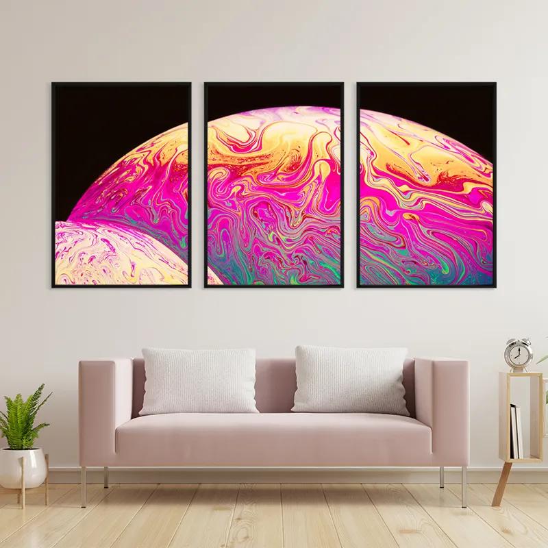 többrészes vászonkép Planet mockup 3